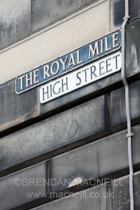 The High Street on the Royal Mile by Brendan MacNeill