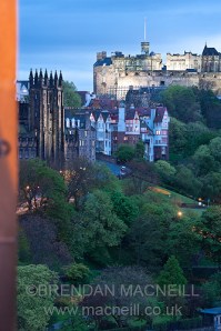Edinburgh at dusk by Brendan MacNeill