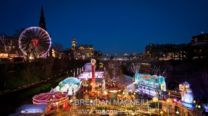 Princes Street at Christmas by Brendan MacNeill